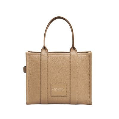 THE LEATHER LARGE TOTE BAG
